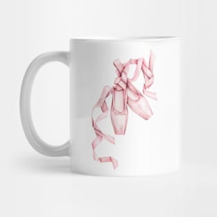 Watercolor pointe shoes Mug